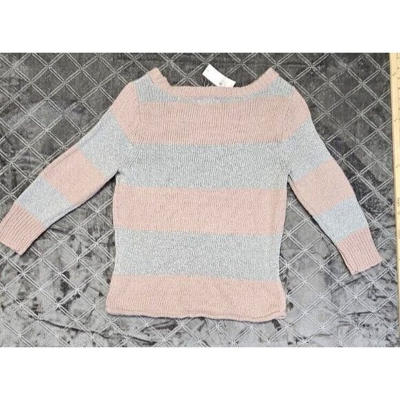 NYC Sweaters - New York & Company Knit Sweater - Dusty Rose & Metallic Color - Size Small - NWT
